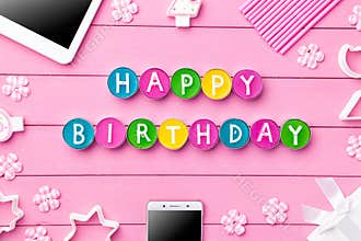 Colorful Happy Birthday background