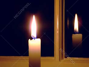 Candle by the Window