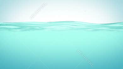 Beautiful Water Surface in Slow Motion Loop. Natural Looped 3d animation. HD 1080