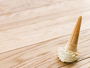 Ice Cream Cone Dropped On The Floor