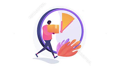 Express courier delivery 4K loop animation