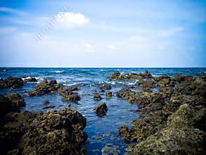 Natural Scenery of Rocky Coastline At Umeanyar Village