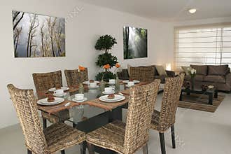Dining and living room