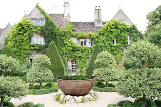 Picturesque Abbey House And Gardens, Wiltshire, Uk