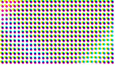 Half Tone CMYK Colors Dots Background