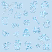 Baby boy background