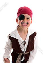 Happy boy pirate costume