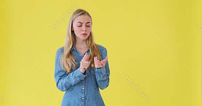 Confused woman thinking for a solution to her problems