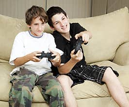 Brothers Play Video Games