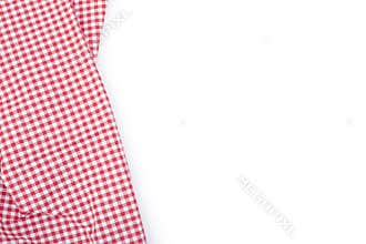 Red plaid tablecloth, picnic background
