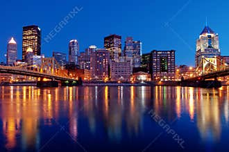 Pittsburgh Skyline at Night