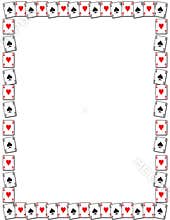 Playing card border