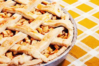 Freshly baked apple pie
