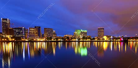 Portland Oregon at dusk