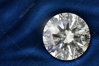Diamond on satin fabric