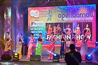 Celebrating 13th anniversary of Global Indian Festival with participant happy faces in Mid Valley Megamall Kuala Lumpur Malaysia