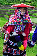 Traditional peruvian bride