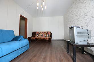 The empty living room in flat