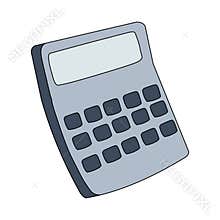 Calculator clip art vector illustration