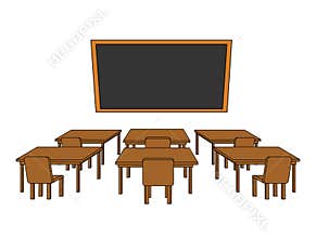 Class room clip art illustration vector