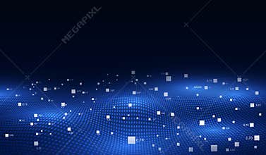 Abstract telecommunications technology digital pattern background