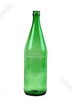 Green glass bottle
