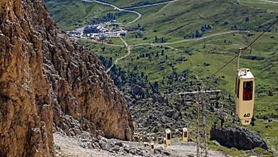 Sassolungo cable car