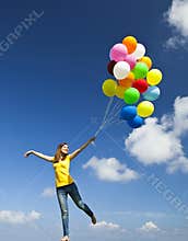Flying with balloons