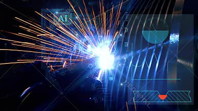 Augmented reality in the production of welding works visualization of the welding wire feed and filling the weld pool with metal,