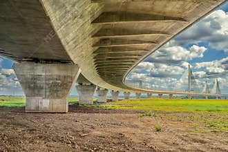 Mersey Gateway Bridge at Widnes
