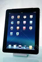 Apple iPad on a dock