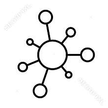 Connection outline icon