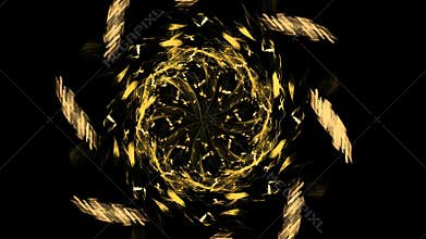 Abstract mandala sacred geometry, seed flower of life lotus isolated. Religion philosophy, spirituality occultism, sacred geometry