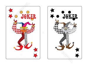 Joker playing card