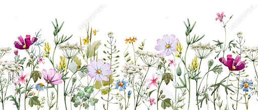 Watercolor floral pattern