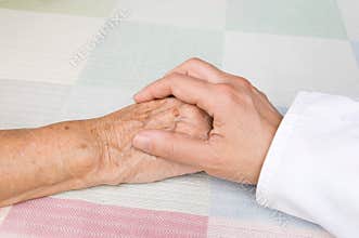 Doctor and elderly patient