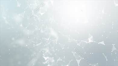 Abstract background dot and connect line for cyber technology futuristic and network connection concept with dark and grain proces