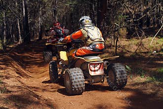 ATV woods racing