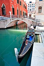 Gondola on Venice canal