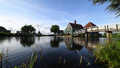 Zaanse Schans cheese factory reflection