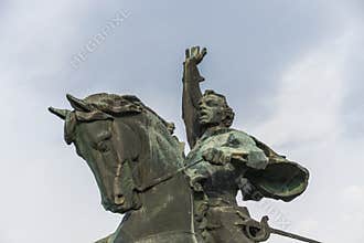 Monument to Suvorov in Tiraspol, Moldova