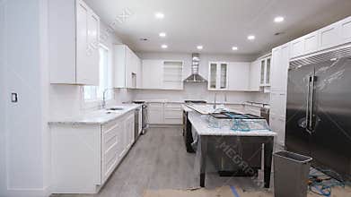 Home Improvement Kitchen Remodel view installed in a new kitchen
