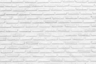 Wall white brick wall texture background in room at subway. Interior rock old clean uneven tile design, horizontal architecture