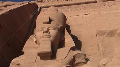 Abu Simbel - Colossus of Ramesses II, low angle