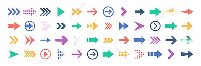 Arrows big black set icons. Arrow icon. Arrow vector collection. Arrow. Cursor. Modern simple arrows. Vector