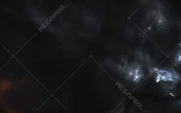 Star background. Nebulae of deep space