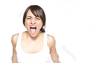 Shouting woman