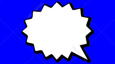 Cartoon comics speech ballons with alpha channel