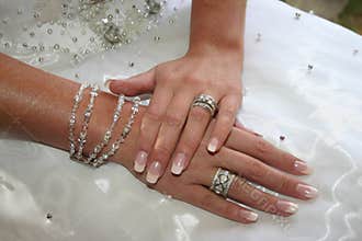 Bride's hands