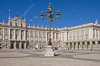 Royal palace in Madrid